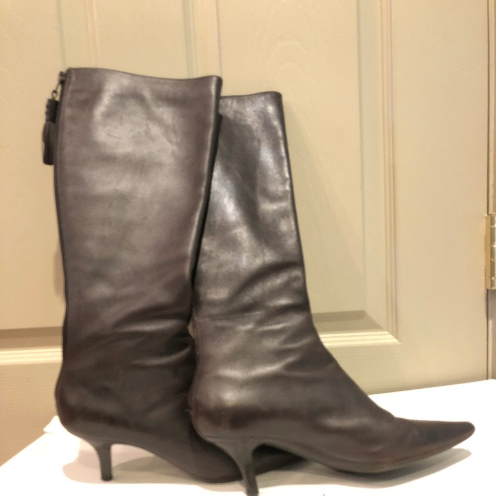 LOFT Leather High Boots, Size 8